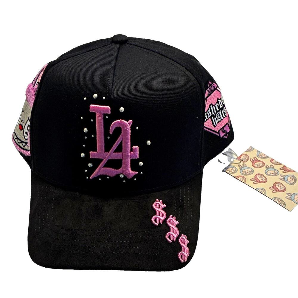 NWT Cashed Out Hats x Pop Mart Labubu "LA" Snapback - Suede Brim (RARE Drop)